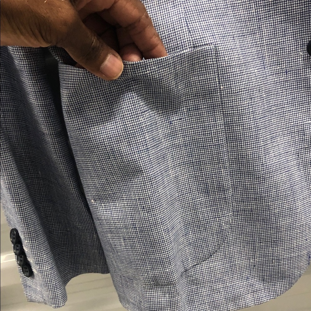 Men's Light Blue Blazer - Picture 4 of 8